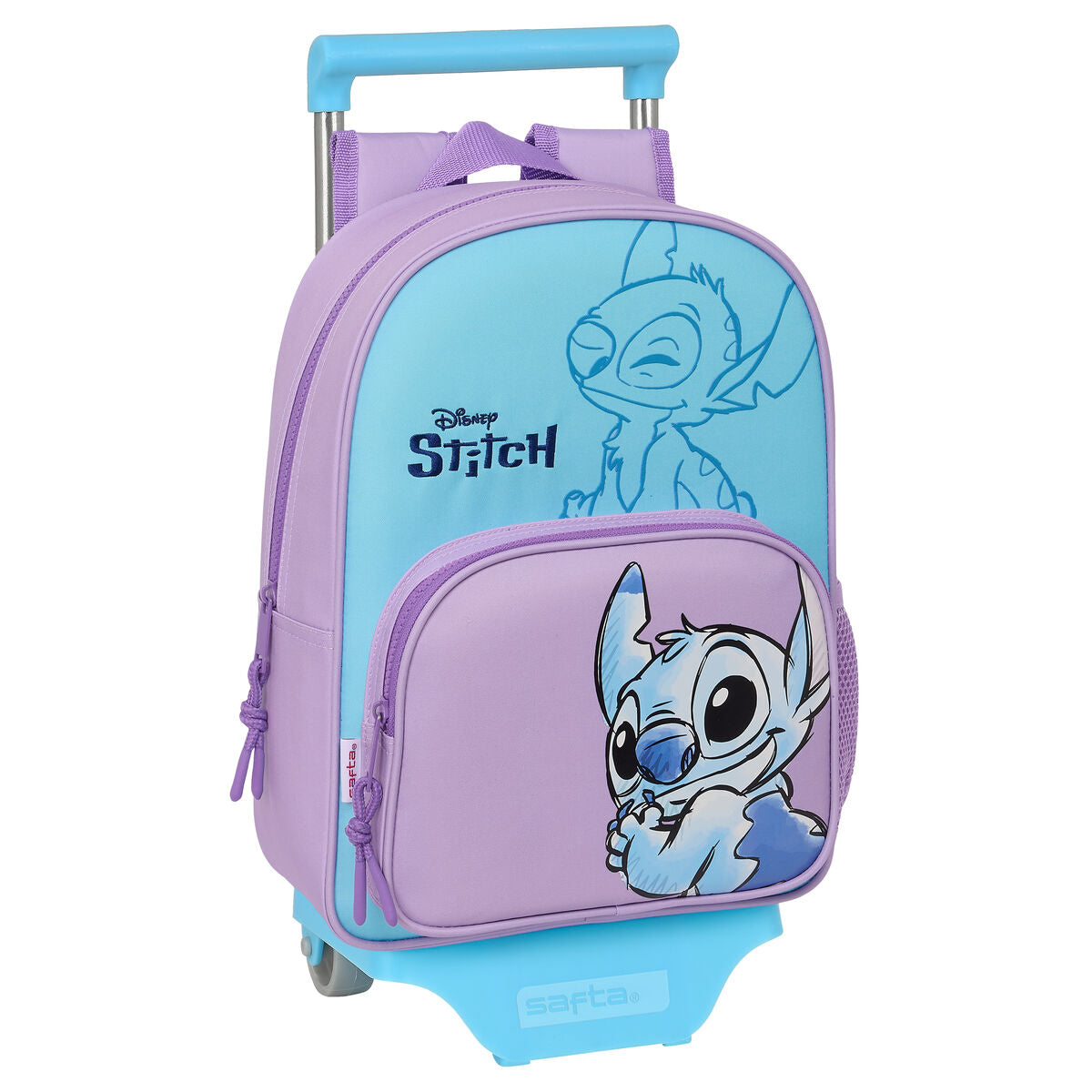 Schulrucksack mit Rädern Stitch Sweet Blau Lila 26 x 11 x 67 cm 26 x 34 x 11 cm - AWK Flagship