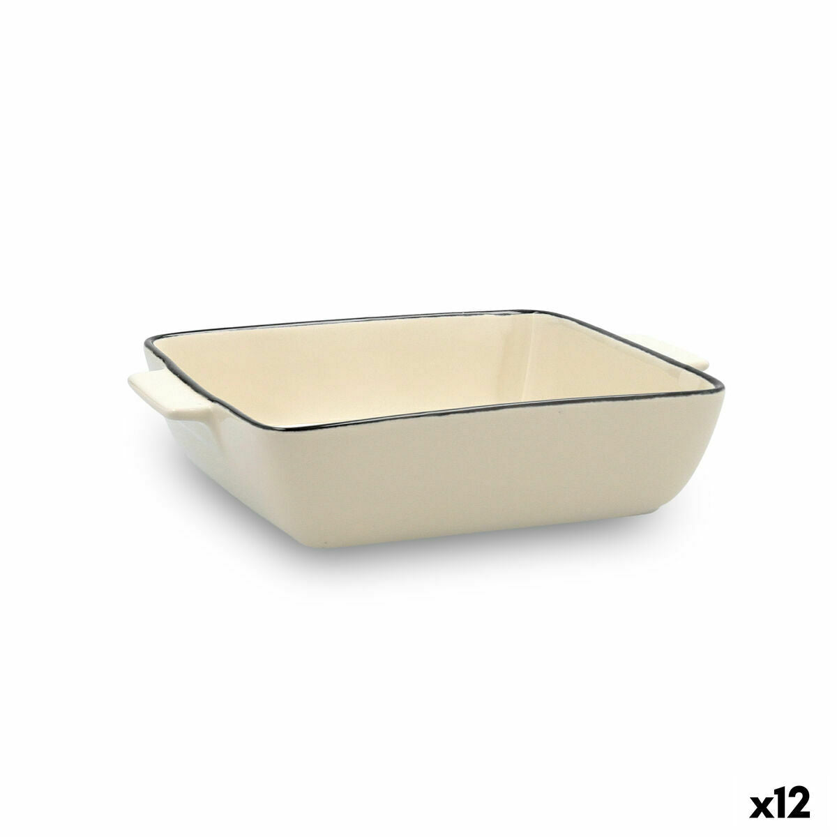 Kochtopf Quid Cocco 20 x 16,5 x 27 cm aus Keramik Weiß (12 Stück) (Pack 12x) - AWK Flagship