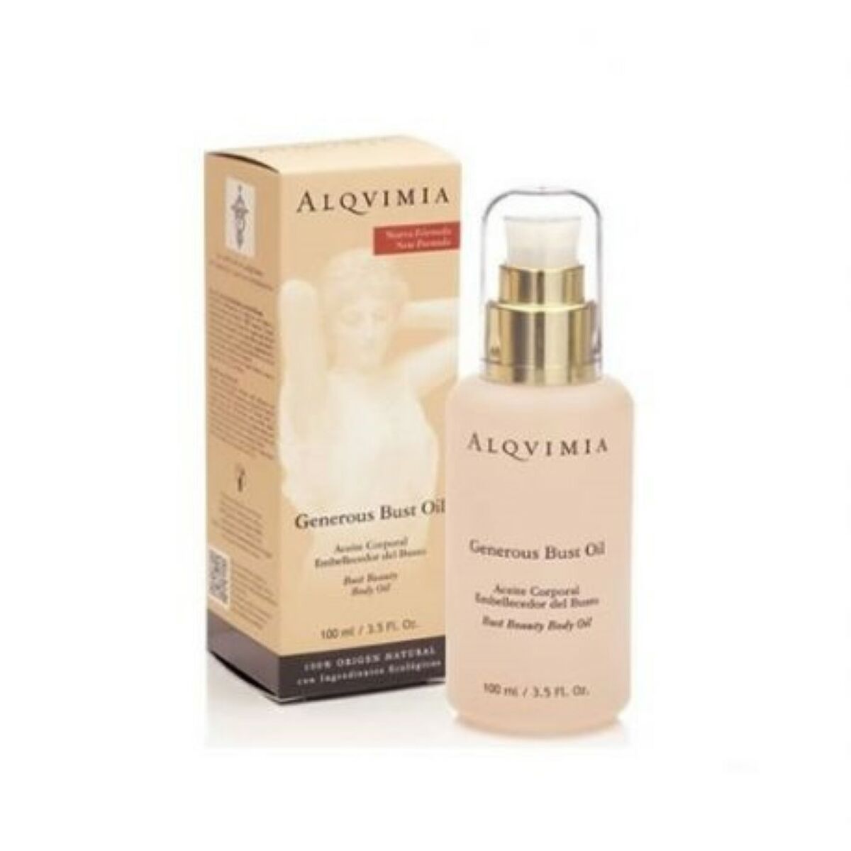 Straffungstonikum für Hals und Dekolleté Generous Bust Oil Alqvimia 100 ml - AWK Flagship