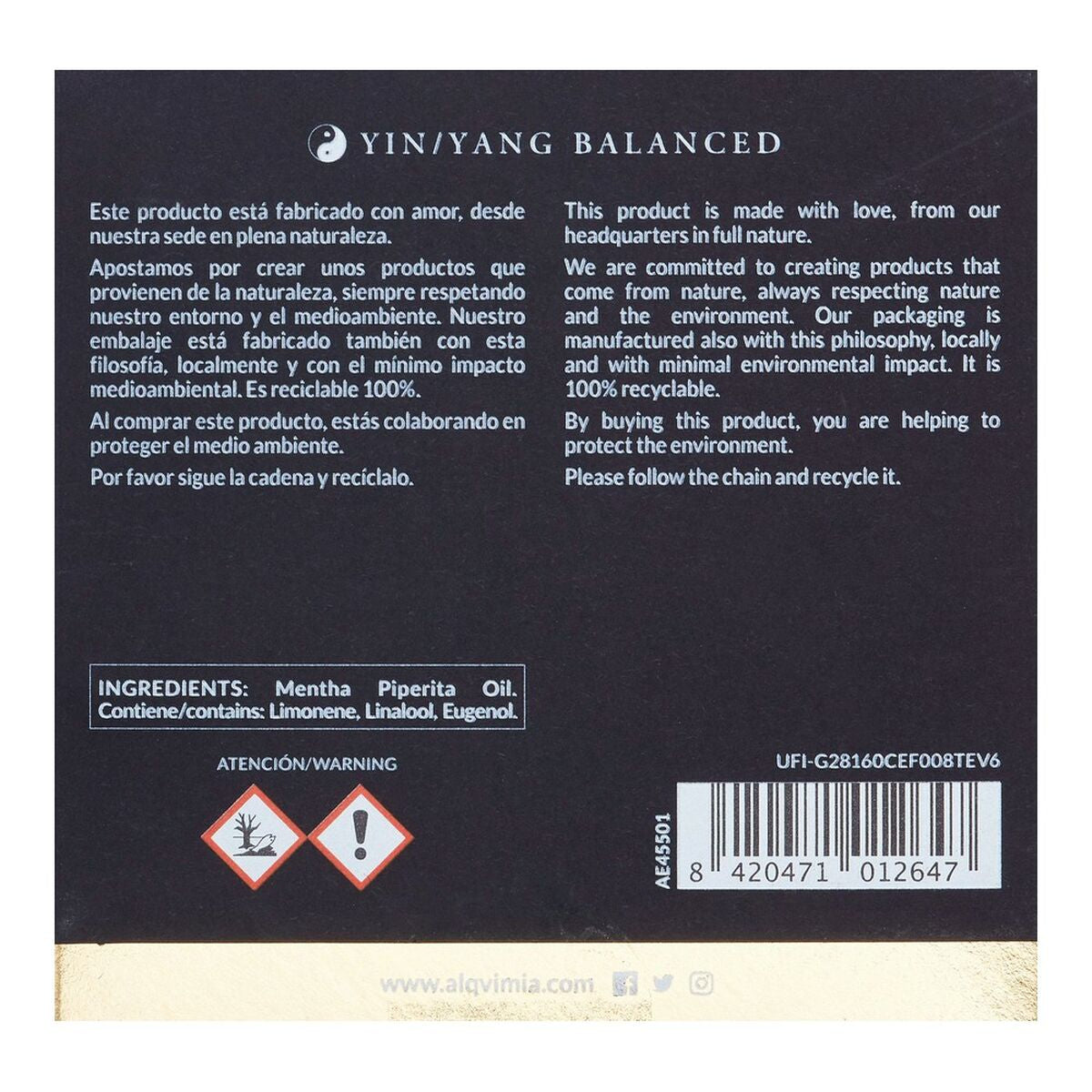 Ätherisches Öl Peppermint Alqvimia TP-8420471012647_1235-186_Vendor (10 ml) - AWK Flagship