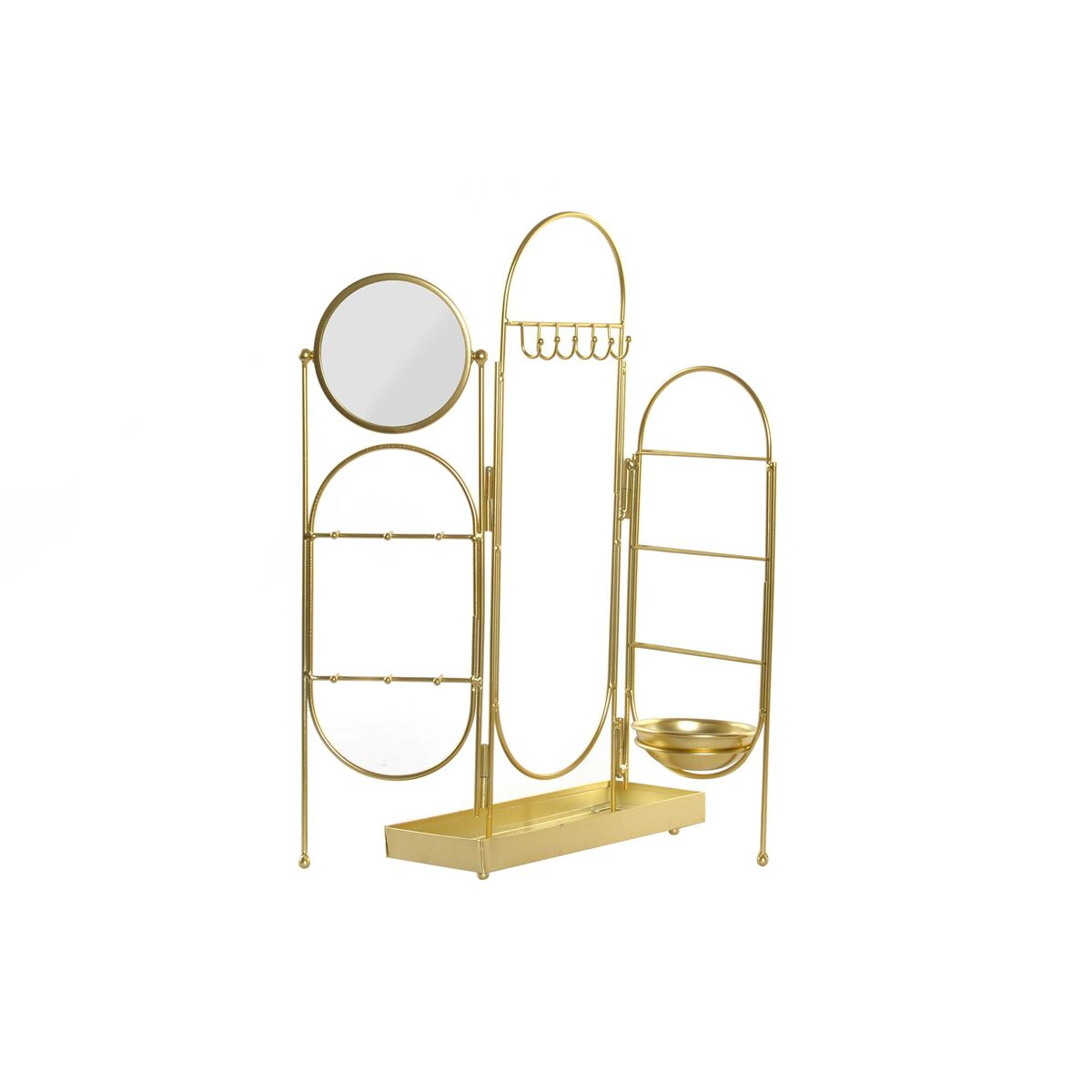 Schmuckständer DKD Home Decor Spiegel Gold Metall (45 x 10,5 x 51,5 cm) (46 x 10,5 x 51,5 cm) - AWK Flagship