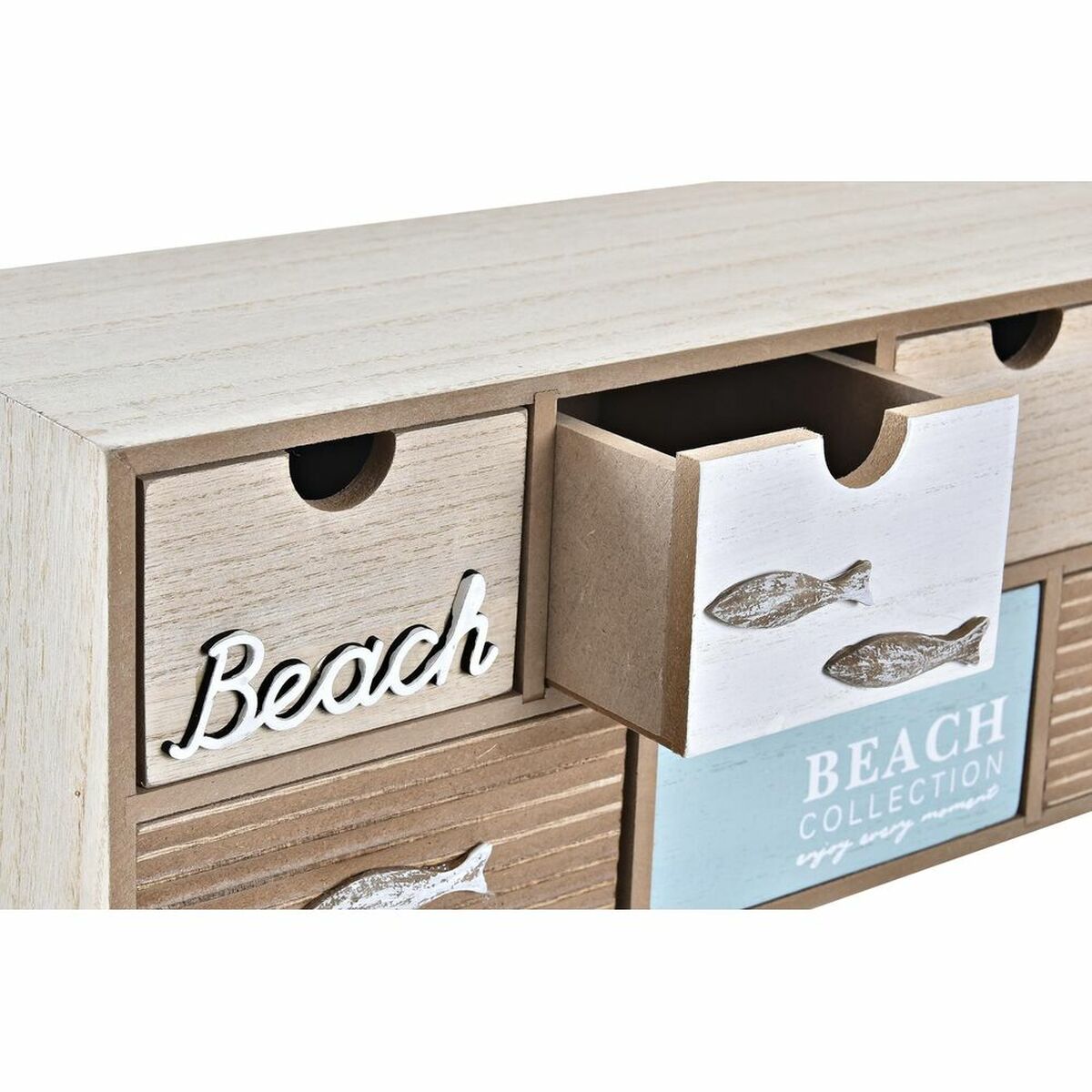 Box-Schmuckkästchen DKD Home Decor 40 x 16 x 19 cm Holz Braun türkis - AWK Flagship