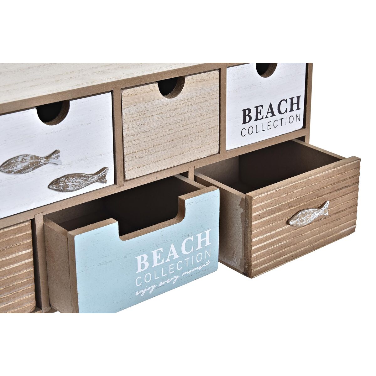 Box-Schmuckkästchen DKD Home Decor 40 x 16 x 19 cm Holz Braun türkis - AWK Flagship