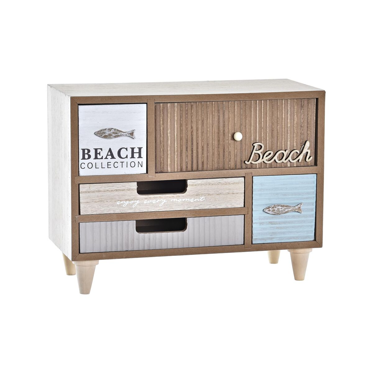 Box-Schmuckkästchen DKD Home Decor 29 x 14 x 22 cm Holz Braun türkis - AWK Flagship