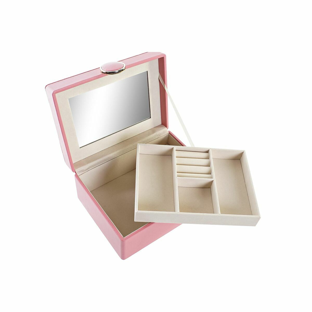 Box-Schmuckkästchen DKD Home Decor Rosa Holz MDF 17 x 13 x 8,5 cm - AWK Flagship