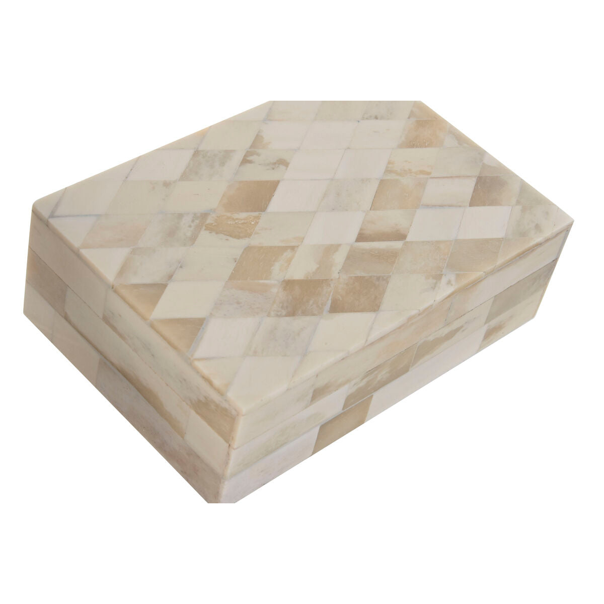 Box-Schmuckkästchen Home ESPRIT Knochen Mango-Holz 18 x 13 x 7,7 cm (2 Stücke) - AWK Flagship