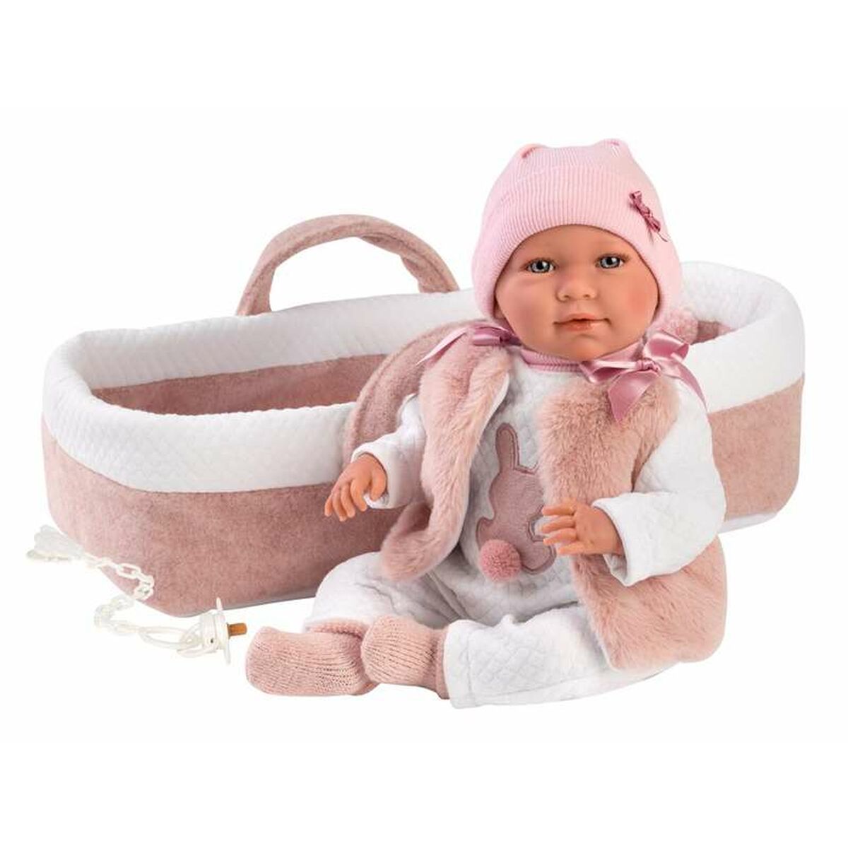 Babypuppe Llorens Mimi Rosa 40 cm Babytragetasche - AWK Flagship