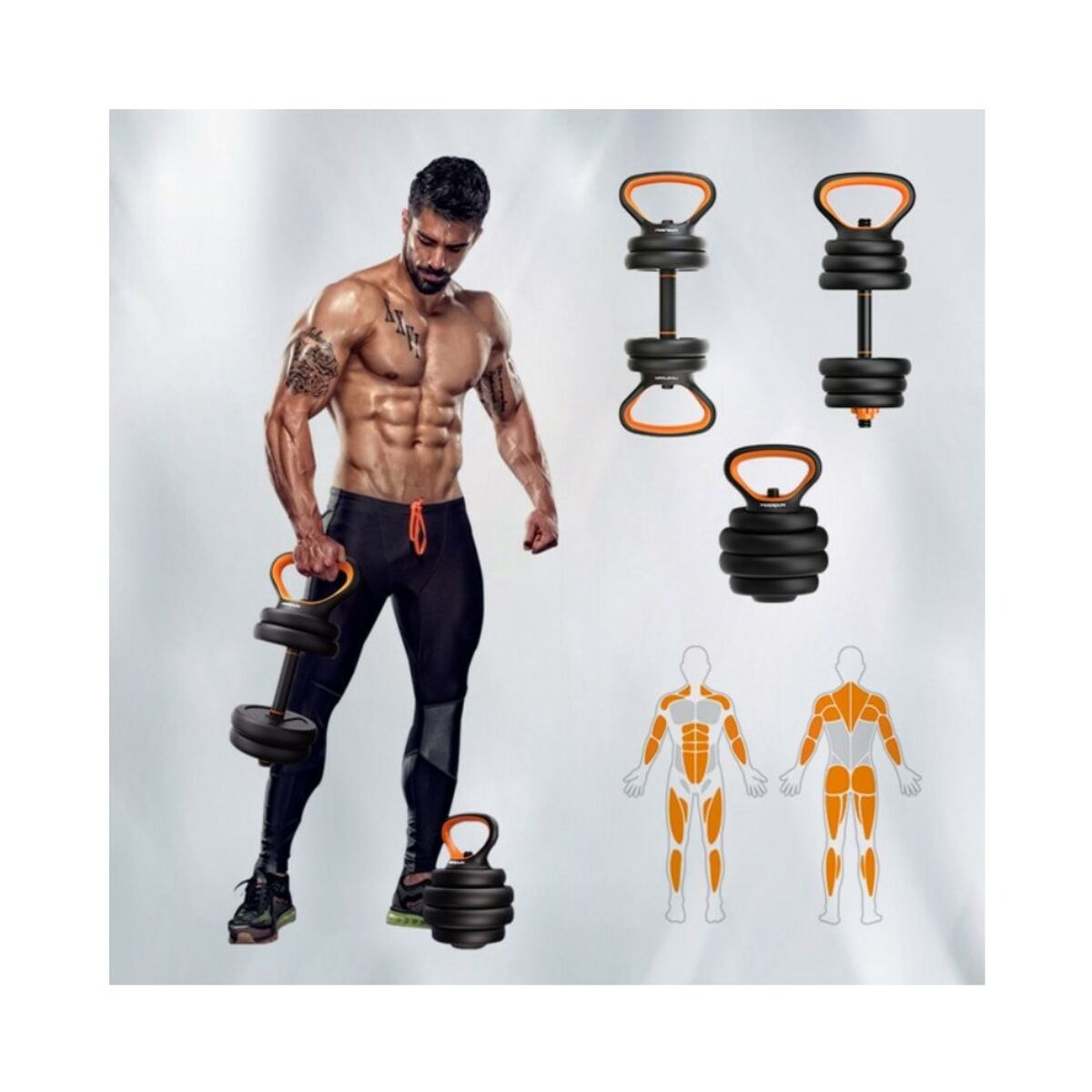 Kettlebell- und Hantelset Xiaomi ORMANC10P 10 Kg - AWK Flagship