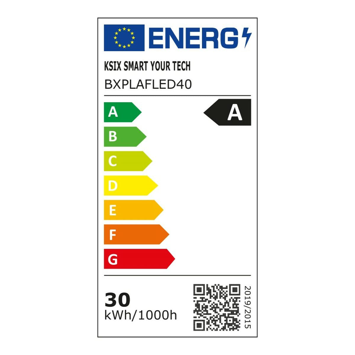 Moderne LED-Deckenleuchte KSIX 30W Weiß Metall Aluminium - AWK Flagship