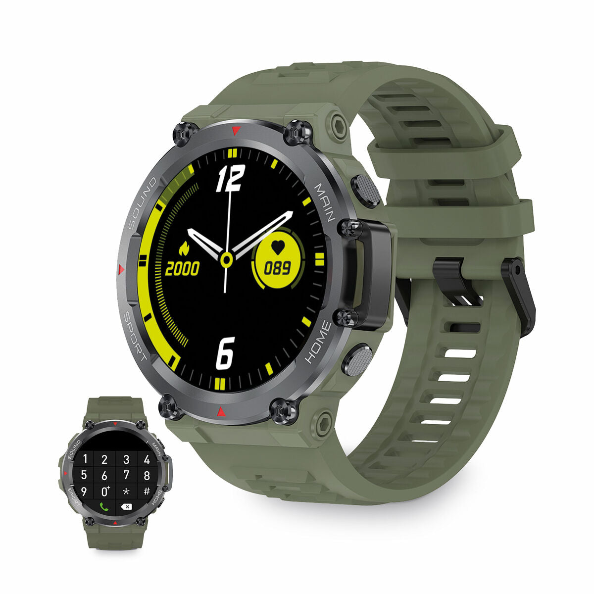 Kaufe Smartwatch KSIX Oslo 1,5" Bluetooth 5.0 270 mAh grün bei AWK Flagship um € 57.00