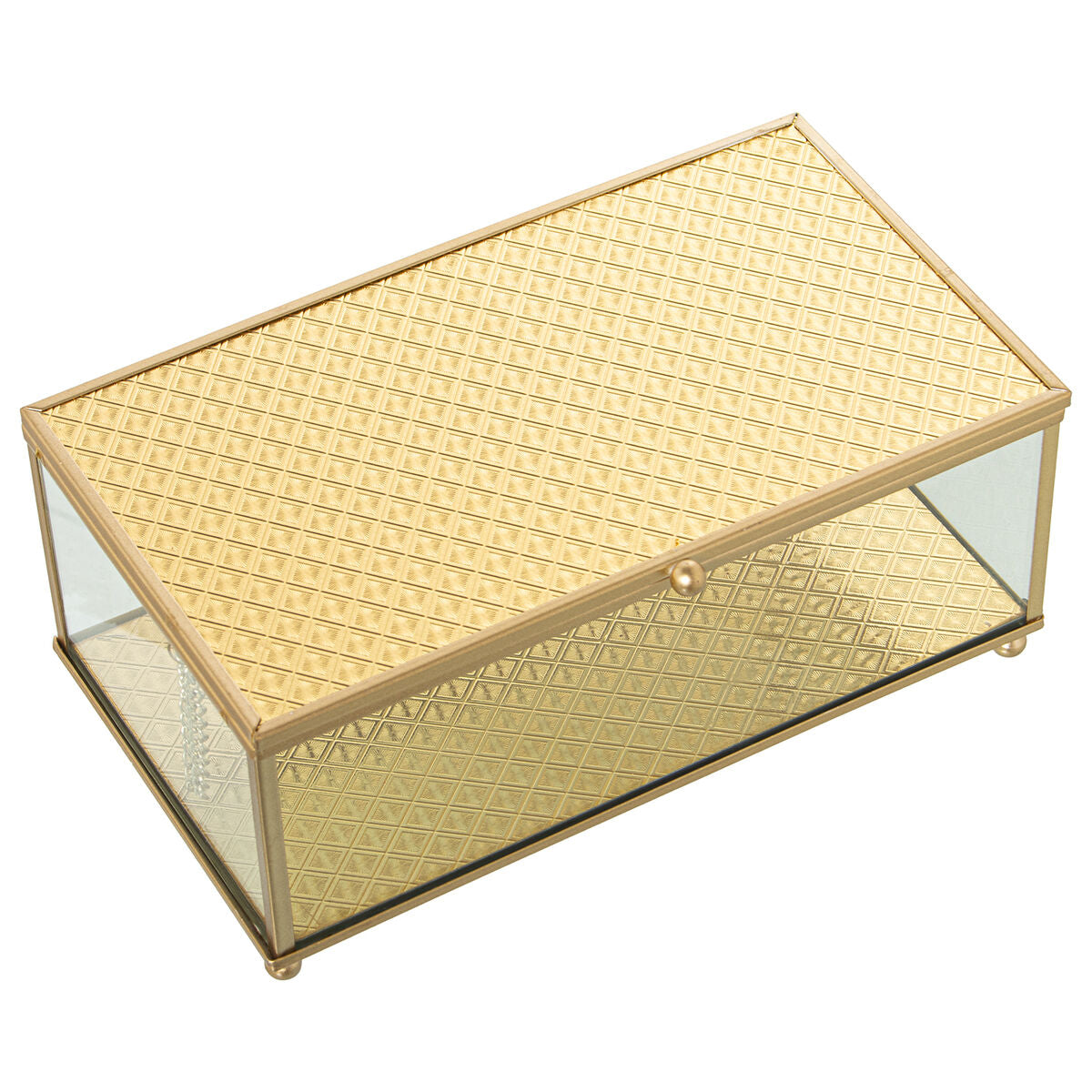 Box-Schmuckkästchen Alexandra House Living Gold Kristall 21 x 9 x 13 cm - AWK Flagship