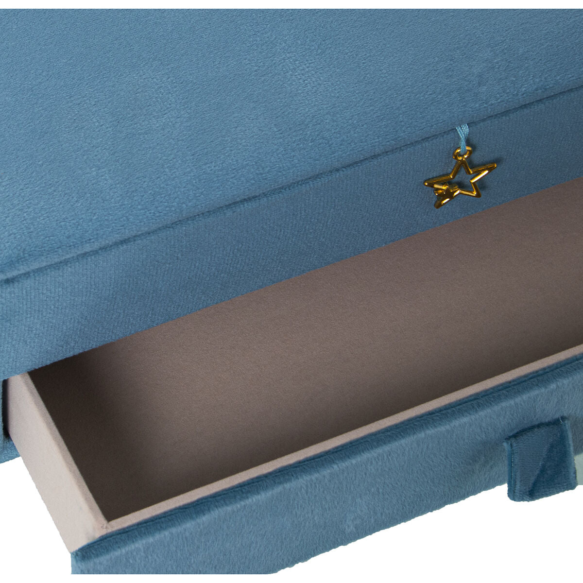 Box-Schmuckkästchen Alexandra House Living Blau Textil 29 x 11 x 18 cm - AWK Flagship