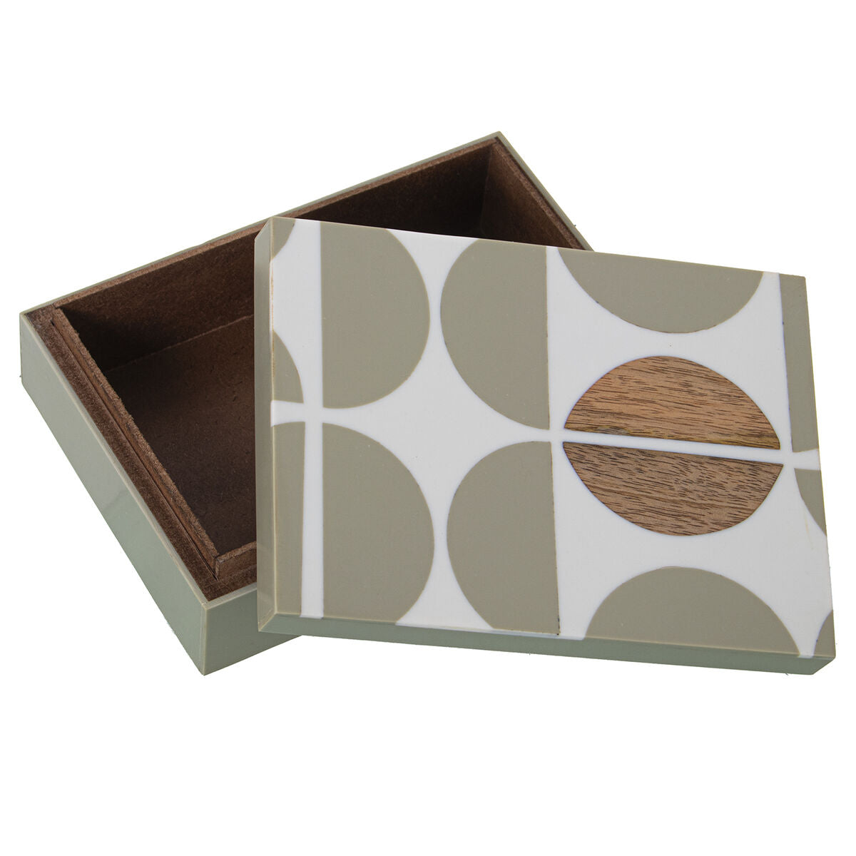 Box-Schmuckkästchen Alexandra House Living Braun Grau Kunststoff 18 x 6 x 13 cm - AWK Flagship