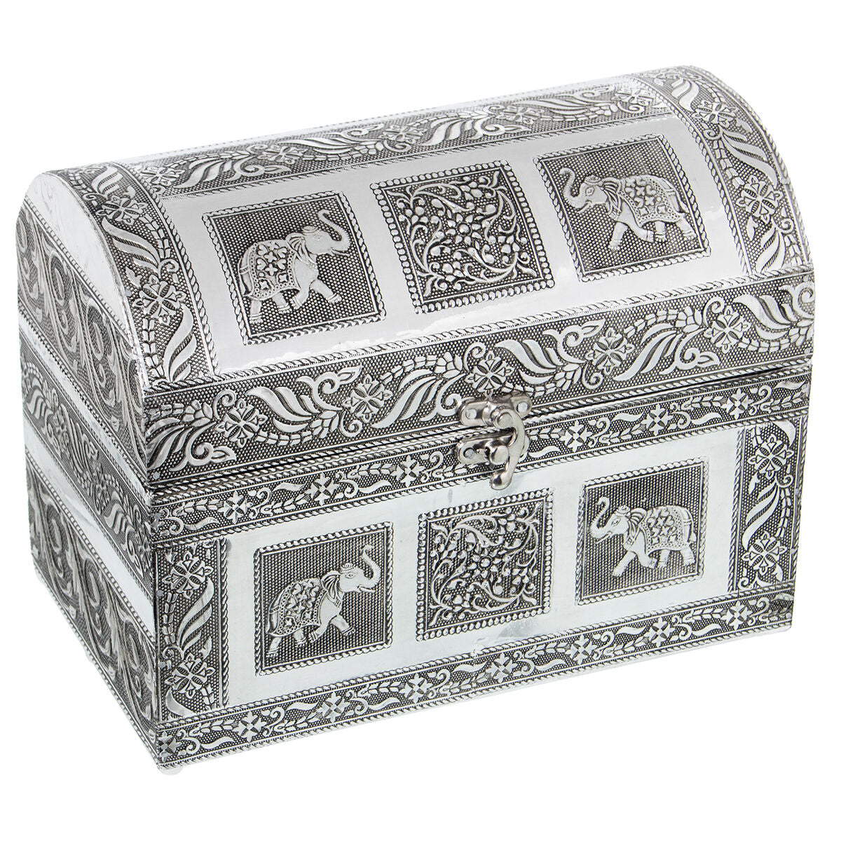 Box-Schmuckkästchen Alexandra House Living Silberfarben Metall 25 x 18 x 15 cm - AWK Flagship