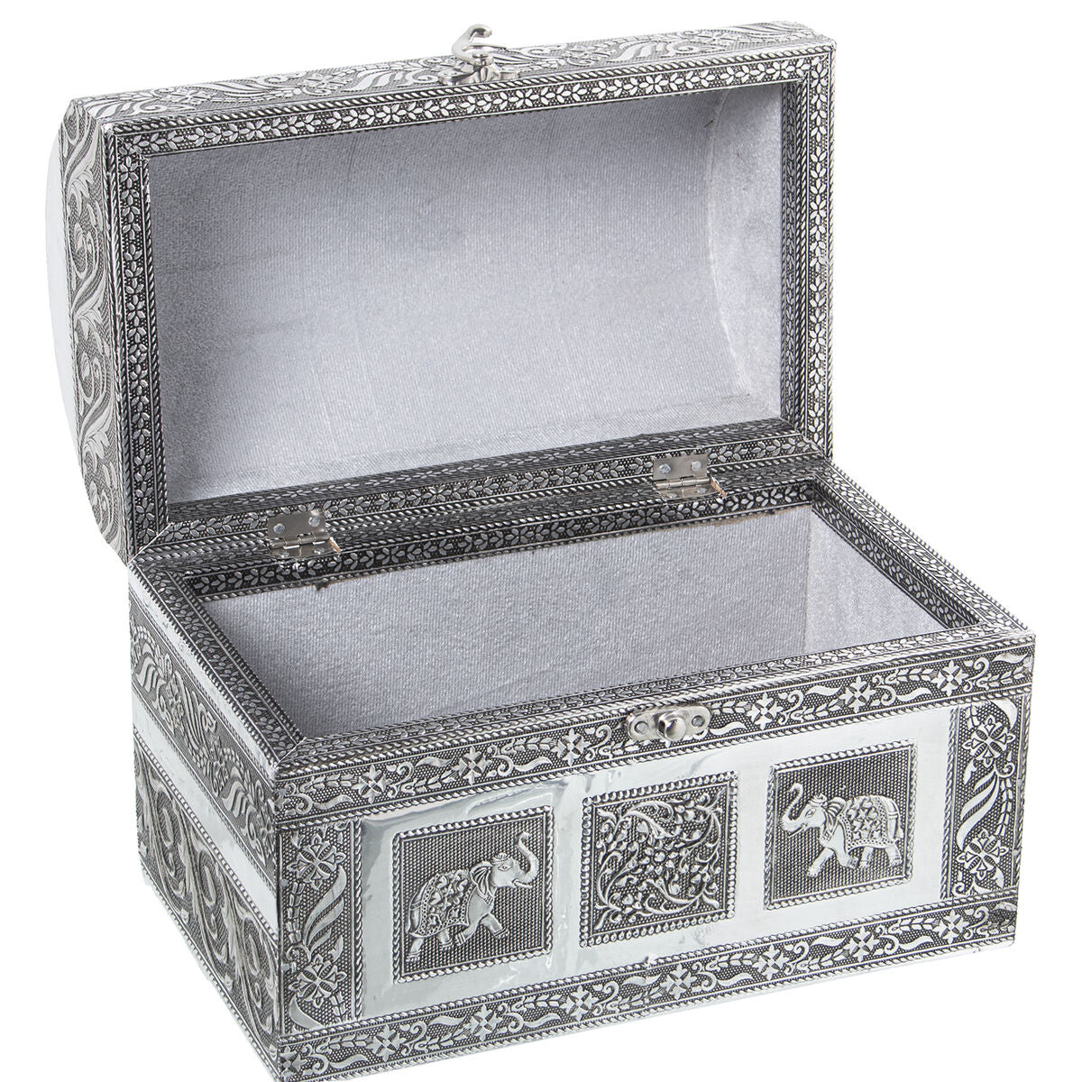 Box-Schmuckkästchen Alexandra House Living Silberfarben Metall 25 x 18 x 15 cm - AWK Flagship