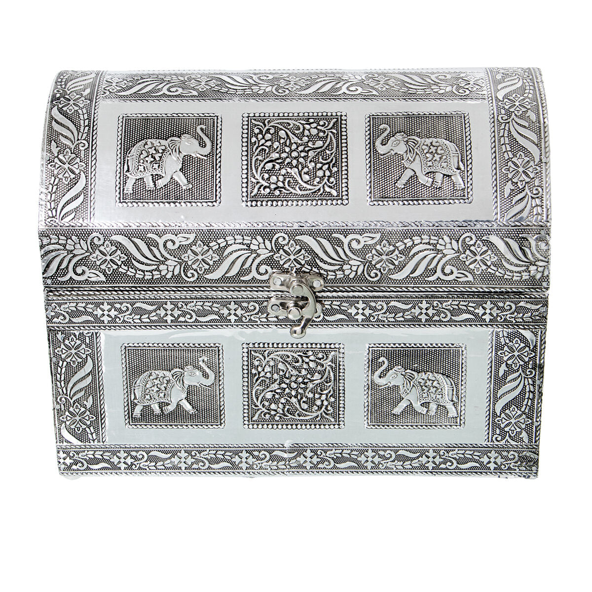 Box-Schmuckkästchen Alexandra House Living Silberfarben Metall 25 x 18 x 15 cm - AWK Flagship