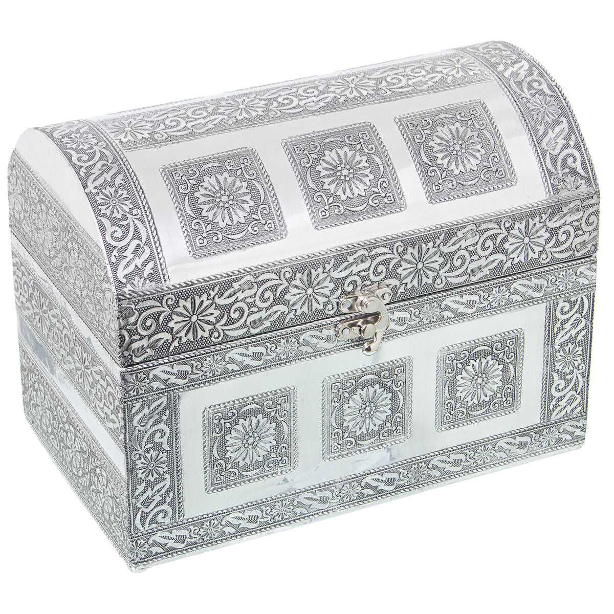 Box-Schmuckkästchen Alexandra House Living Silberfarben Metall 25 x 18 x 15 cm - AWK Flagship