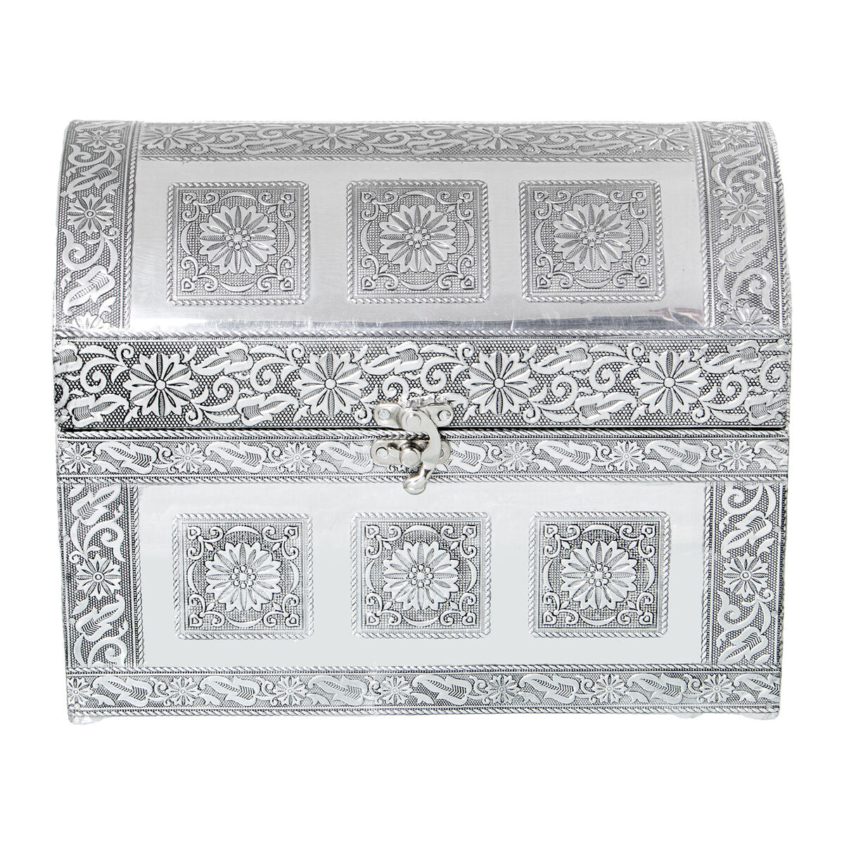 Box-Schmuckkästchen Alexandra House Living Silberfarben Metall 25 x 18 x 15 cm - AWK Flagship