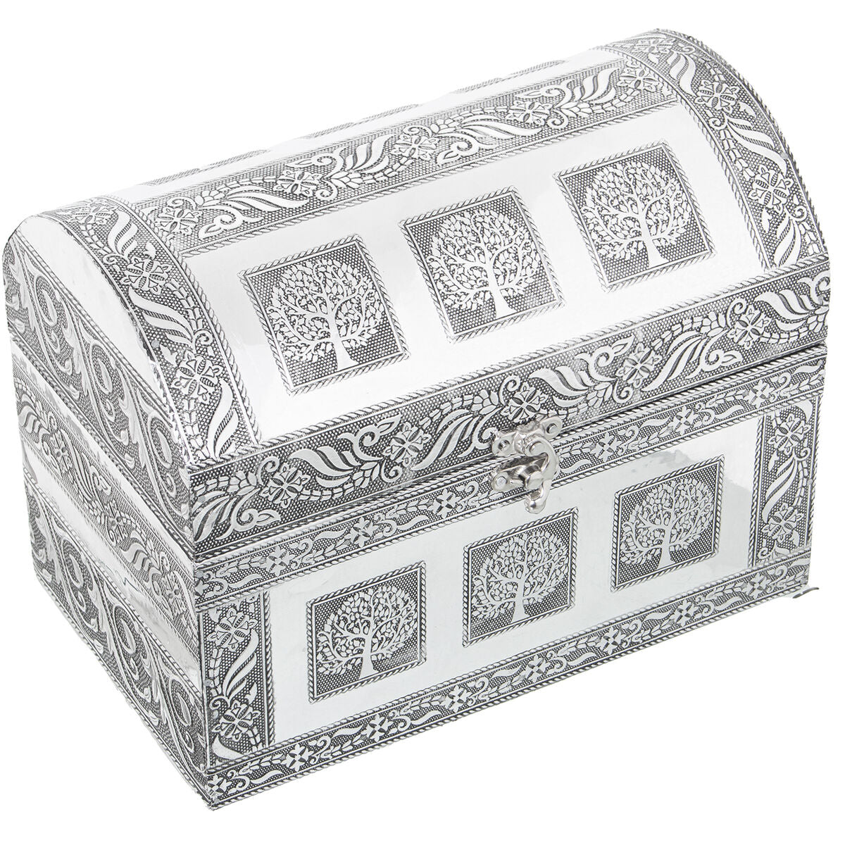 Box-Schmuckkästchen Alexandra House Living Silberfarben Metall 25 x 18 x 15 cm - AWK Flagship