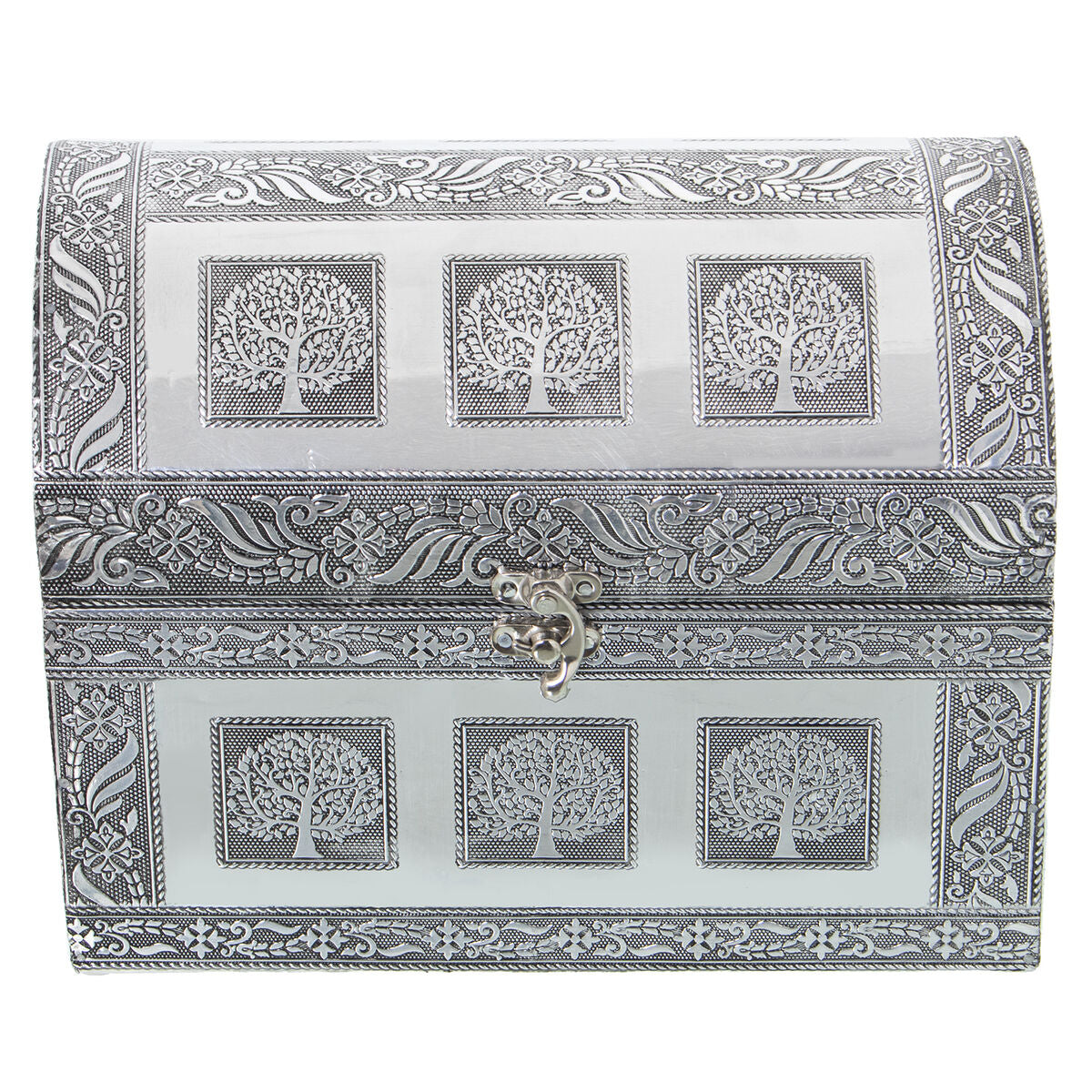 Box-Schmuckkästchen Alexandra House Living Silberfarben Metall 25 x 18 x 15 cm - AWK Flagship