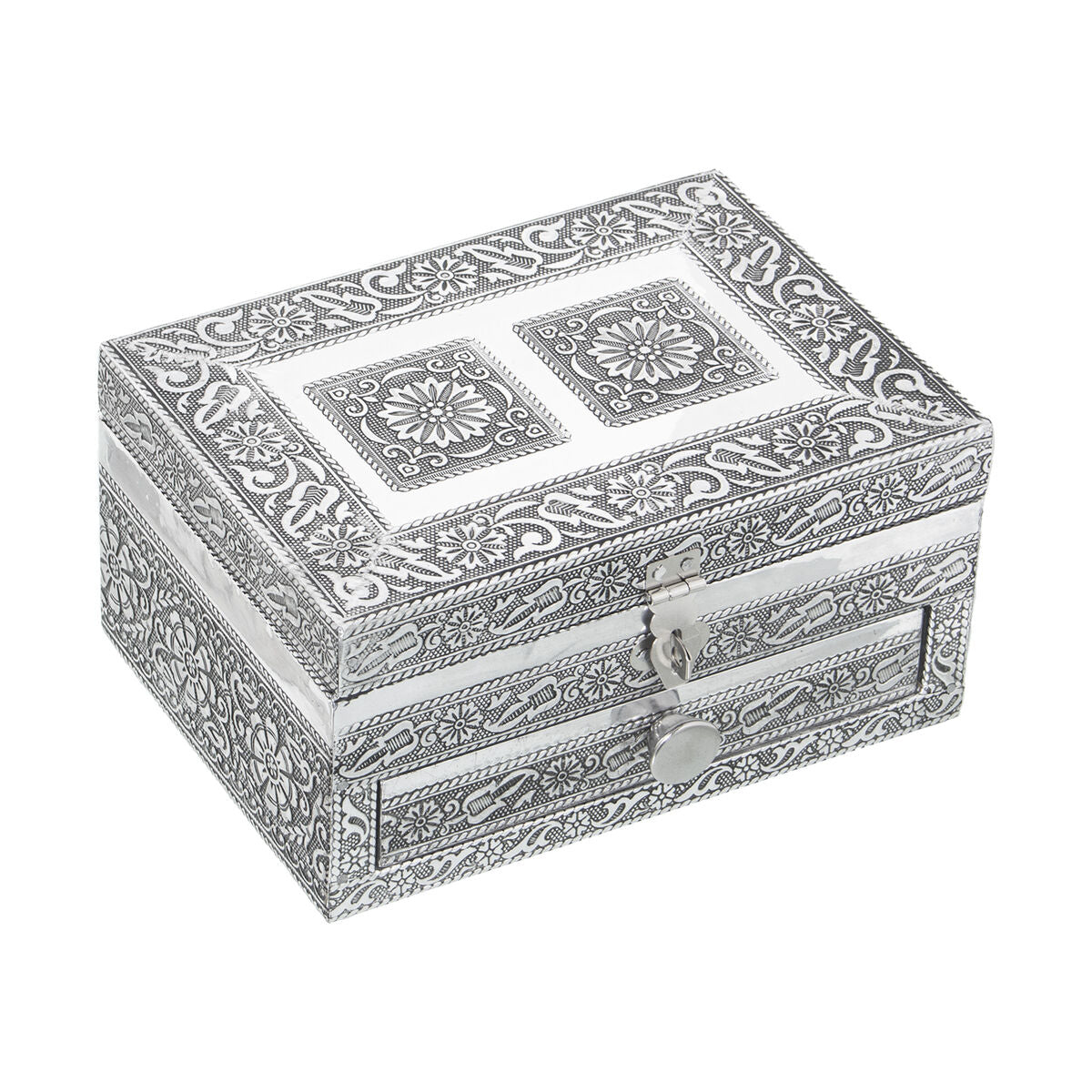 Box-Schmuckkästchen Alexandra House Living Silberfarben Metall 18 x 9 x 13 cm - AWK Flagship