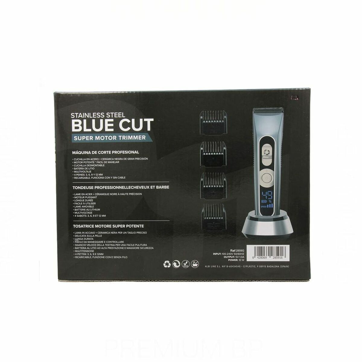 Hair trimmer/shaver Albi Pro Blue Cut 10W