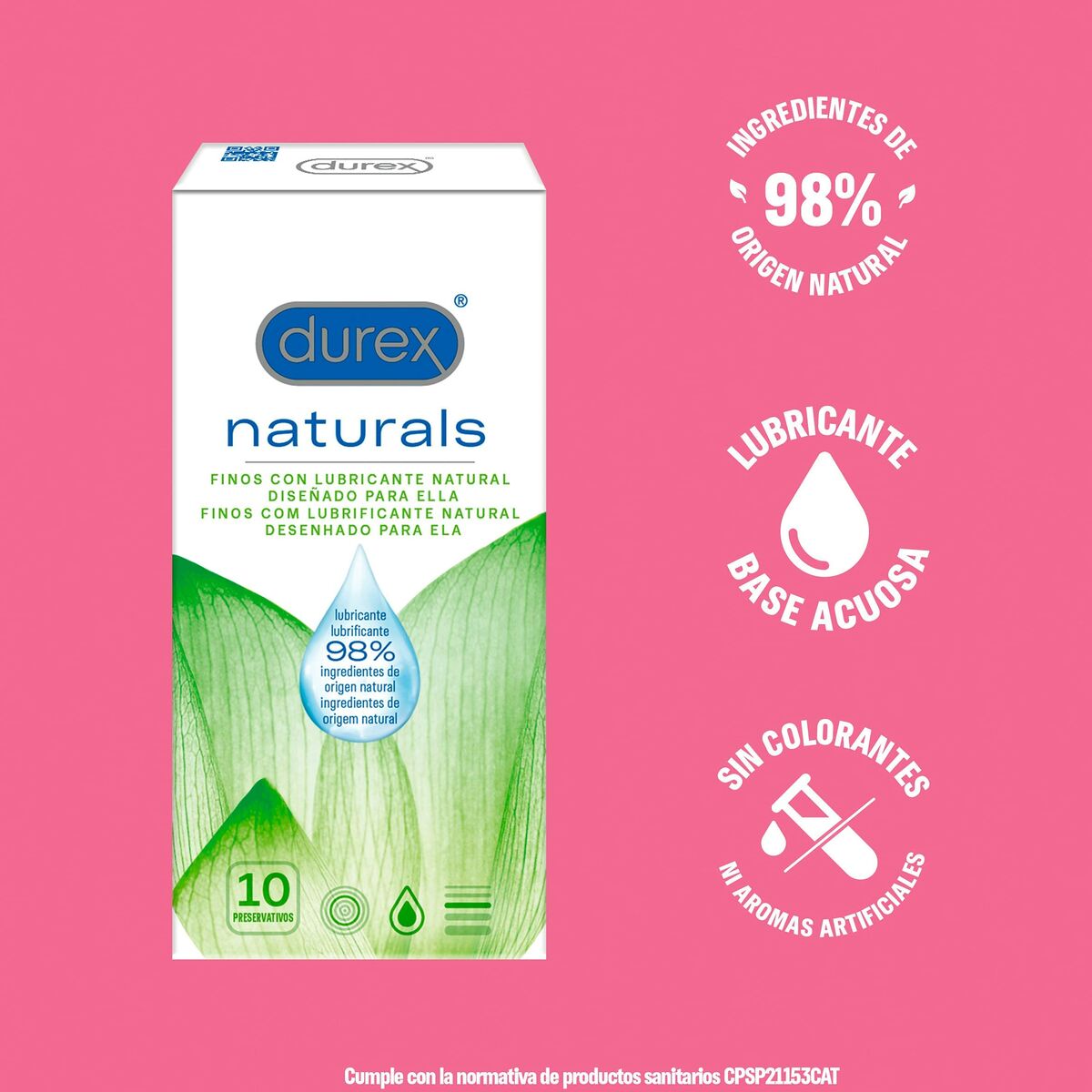 Kondome Durex Naturals 10 Stück - AWK Flagship