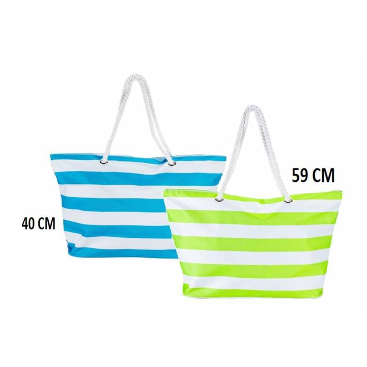 Strandtasche Bismark Blau Weiß Oxford 59 x 19 x 40 cm – Produktansicht 2