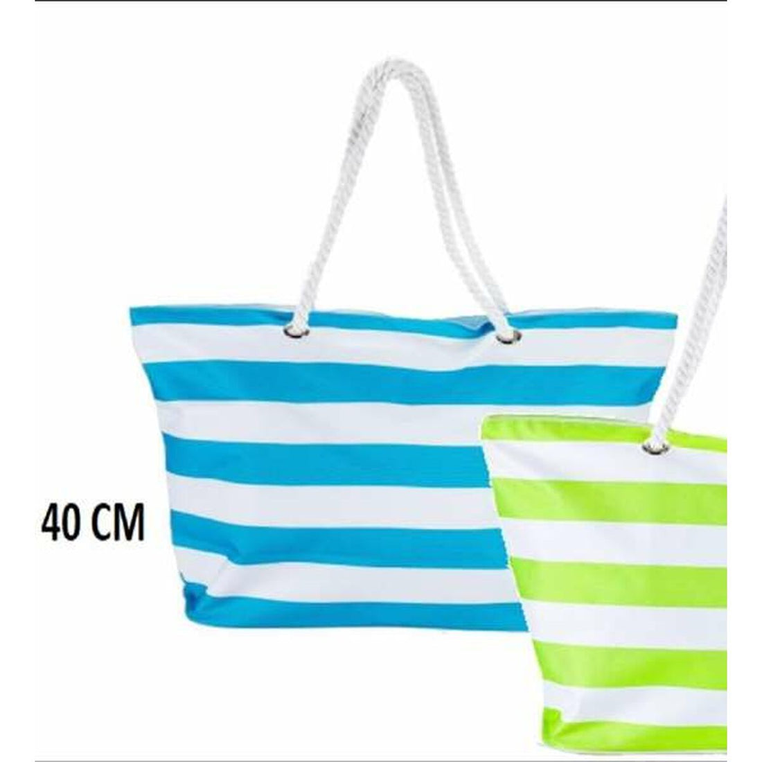 Strandtasche Bismark Blau Weiß Oxford 59 x 19 x 40 cm – Detailansicht 1
