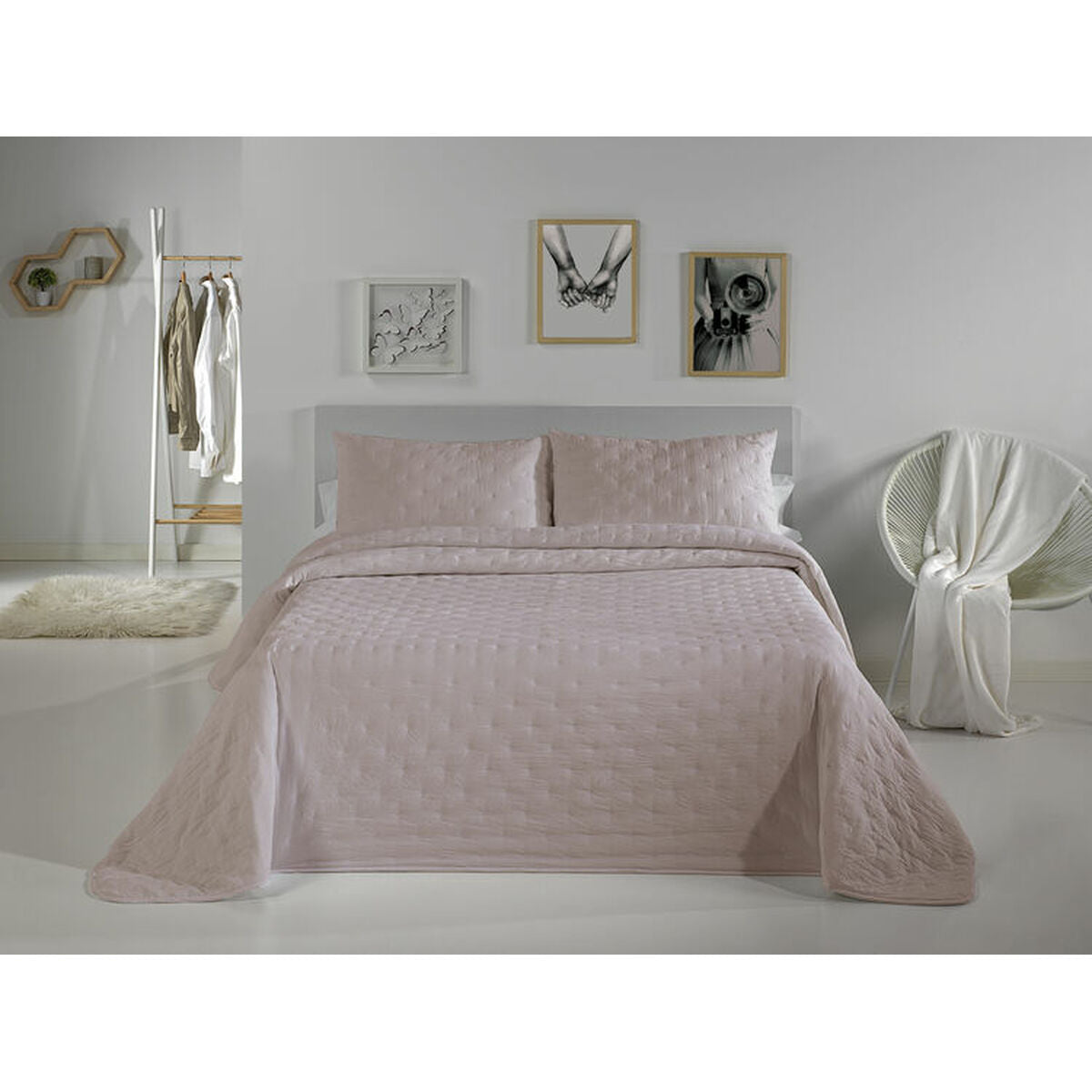 Steppdecke Pierre Cardin DOTS Rosa Double size (3 Stücke) - AWK Flagship