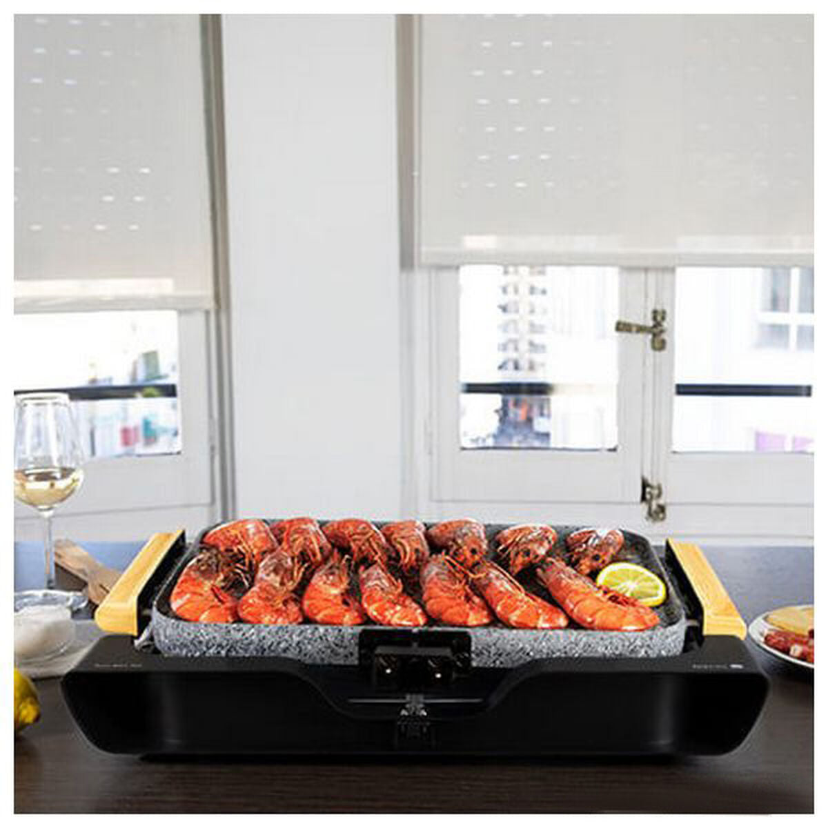 Grillpfanne Cecotec Rock and Water 3000 Twin 2200W 2200 W - AWK Flagship