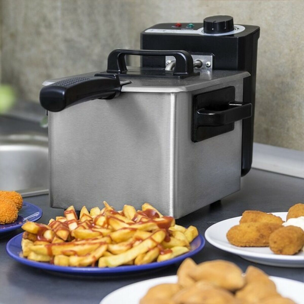 Fritteuse Cecotec Cleanfry 1,5 L 1000W Rostfreier stahl - AWK Flagship