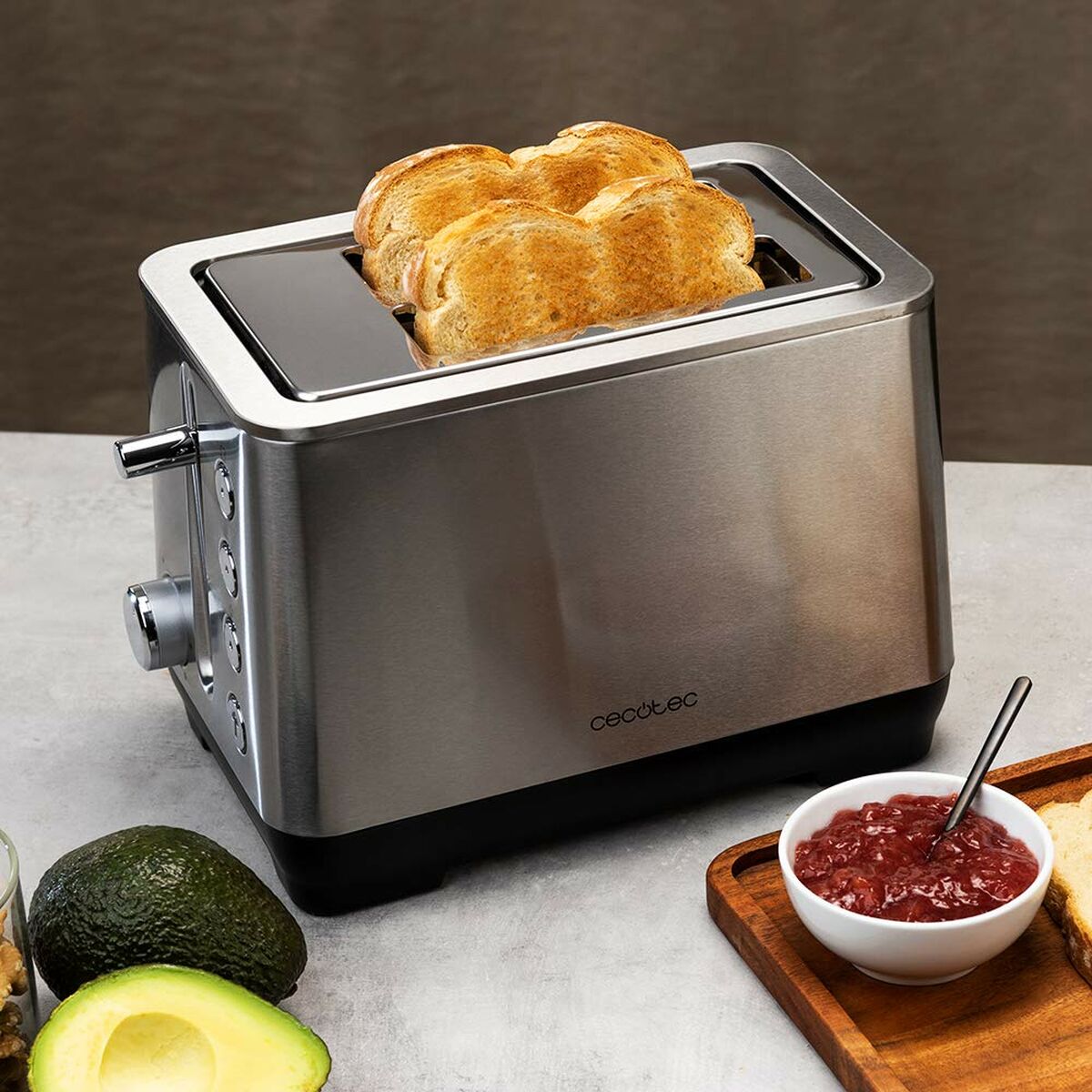 Toaster Cecotec BigToast 3084 Edelstahl 1000 W Doppelnut - AWK Flagship