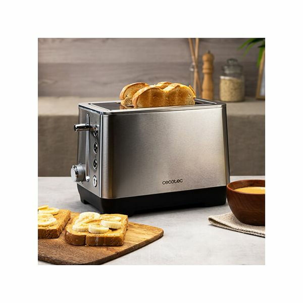 Toaster Cecotec BigToast Double Edelstahl 1000 W - AWK Flagship