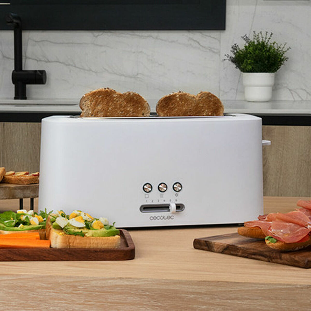 Toaster Cecotec Toast&Taste 10000 Extra White - AWK Flagship