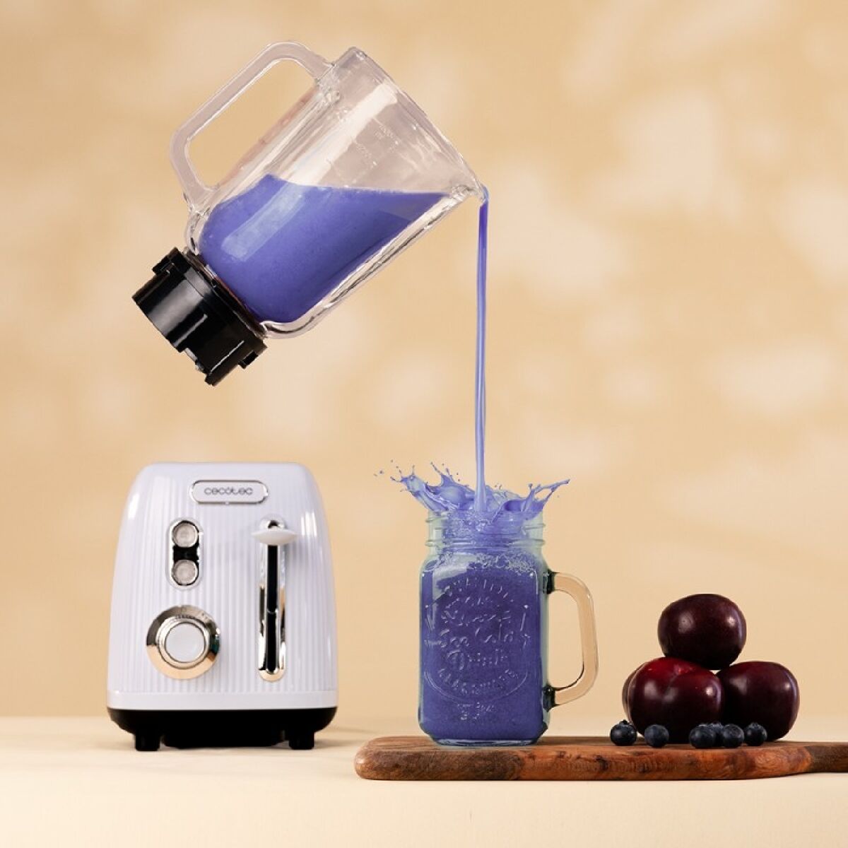 Standmixer Cecotec Power Black Titanium RetroBlue Hellblau - AWK Flagship