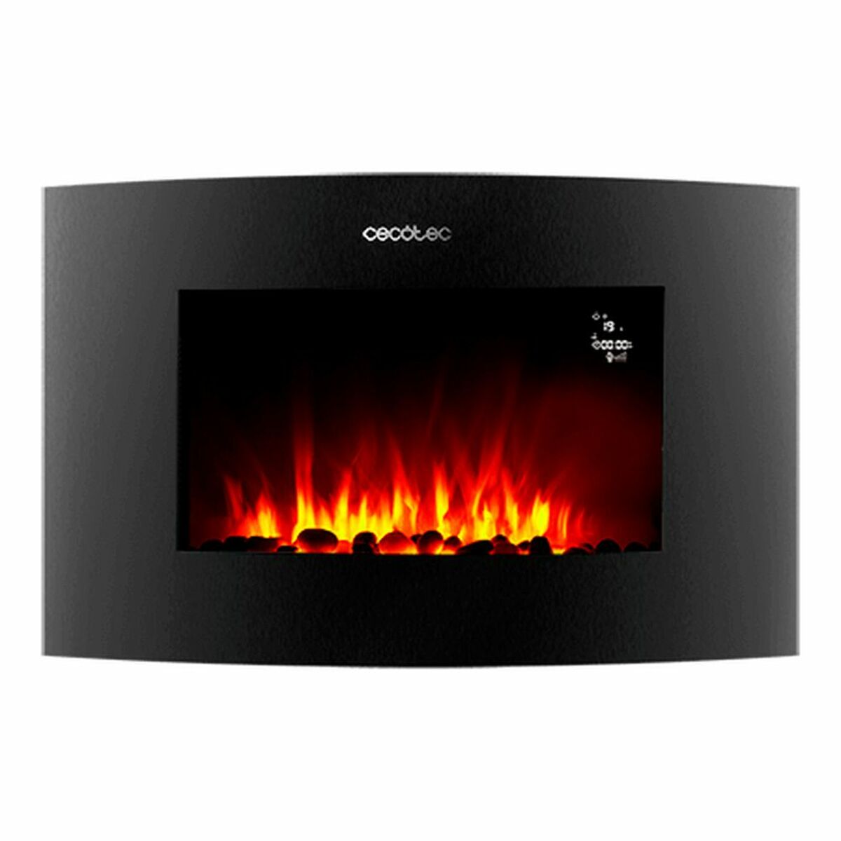 Dekorativer elektrischer Wandkamin Cecotec Ready Warm 3550 Curved Flames Connected Schwarz 1000 - 2000 W - AWK Flagship