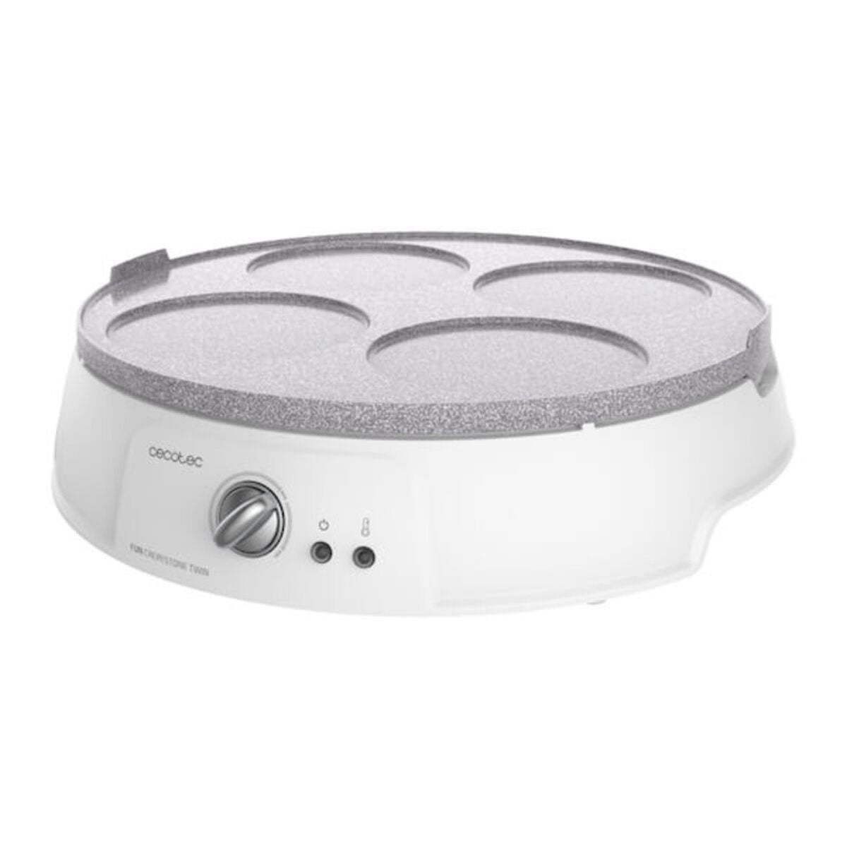 Crêpes-Maker Cecotec Fun Crepestone Twin 1200W Weiß - AWK Flagship