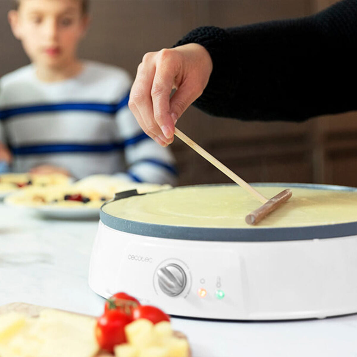 Crêpes-Maker Cecotec Fun Crepestone Twin 1200W Weiß - AWK Flagship