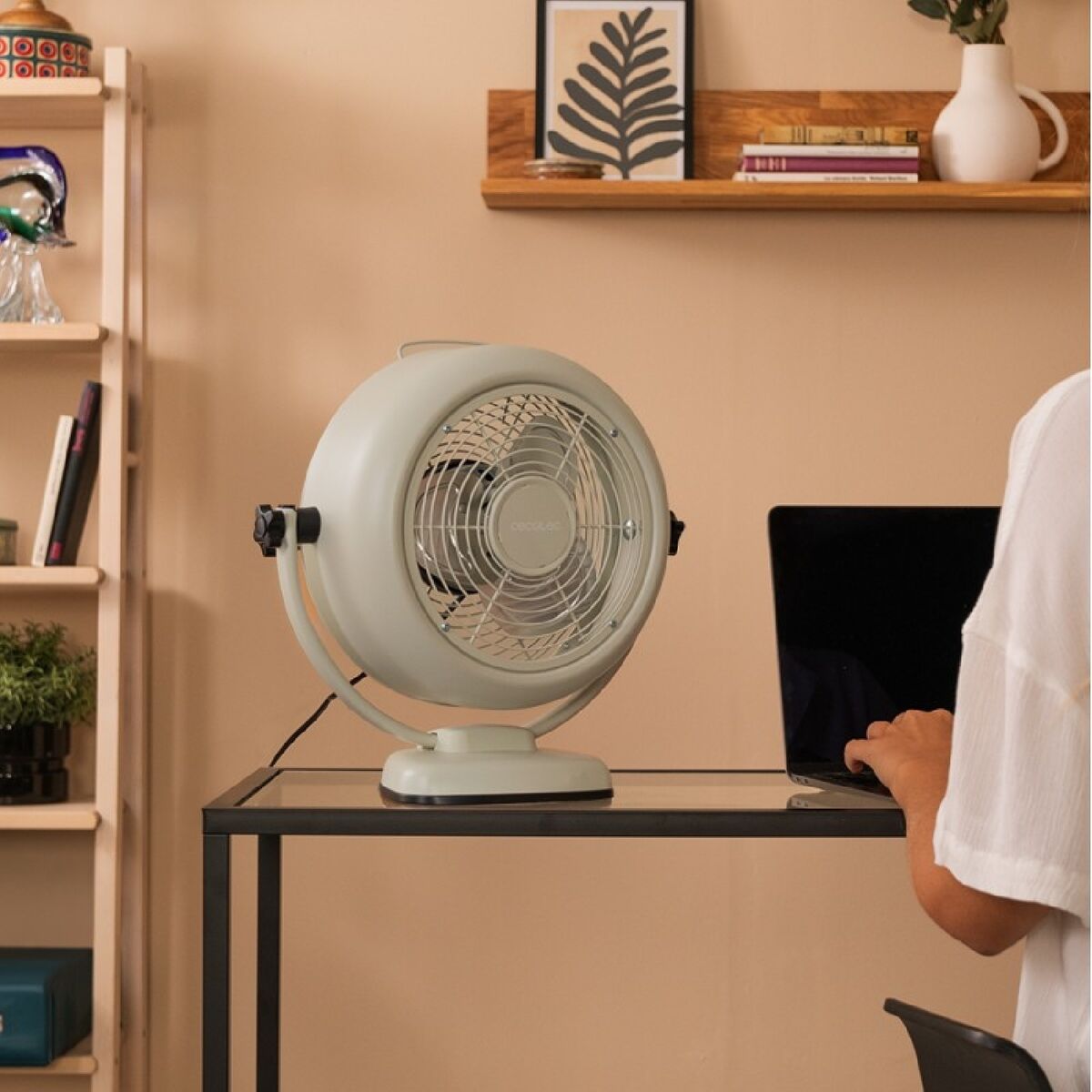 Tischventilator Cecotec EnergySilence 800 RetroDesk Beige 20 W - AWK Flagship