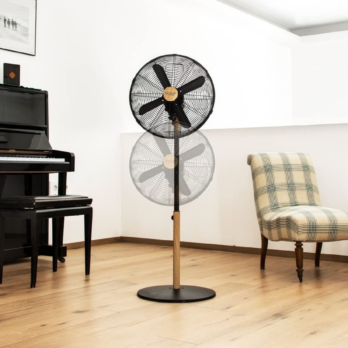 Freistehender Ventilator Cecotec EnergySilence 600 Woodstyle Schwarz 50 W - AWK Flagship