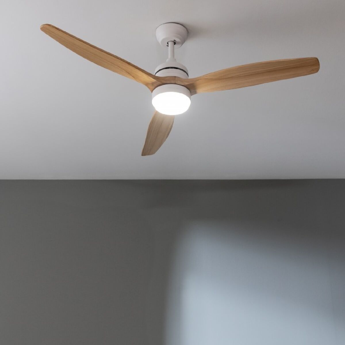 Deckenventilator mit Lampe Cecotec EnergySilence Aero 5275 LightWood Weiß 18 W 40 W Holz - AWK Flagship