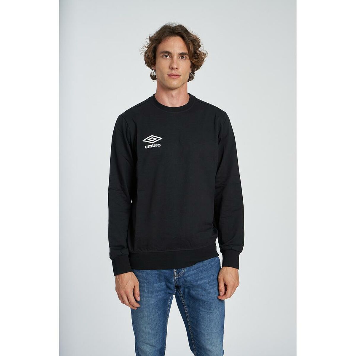 Herren Sweater ohne Kapuze Umbro  NORMA 72311I 001  Schwarz - AWK Flagship