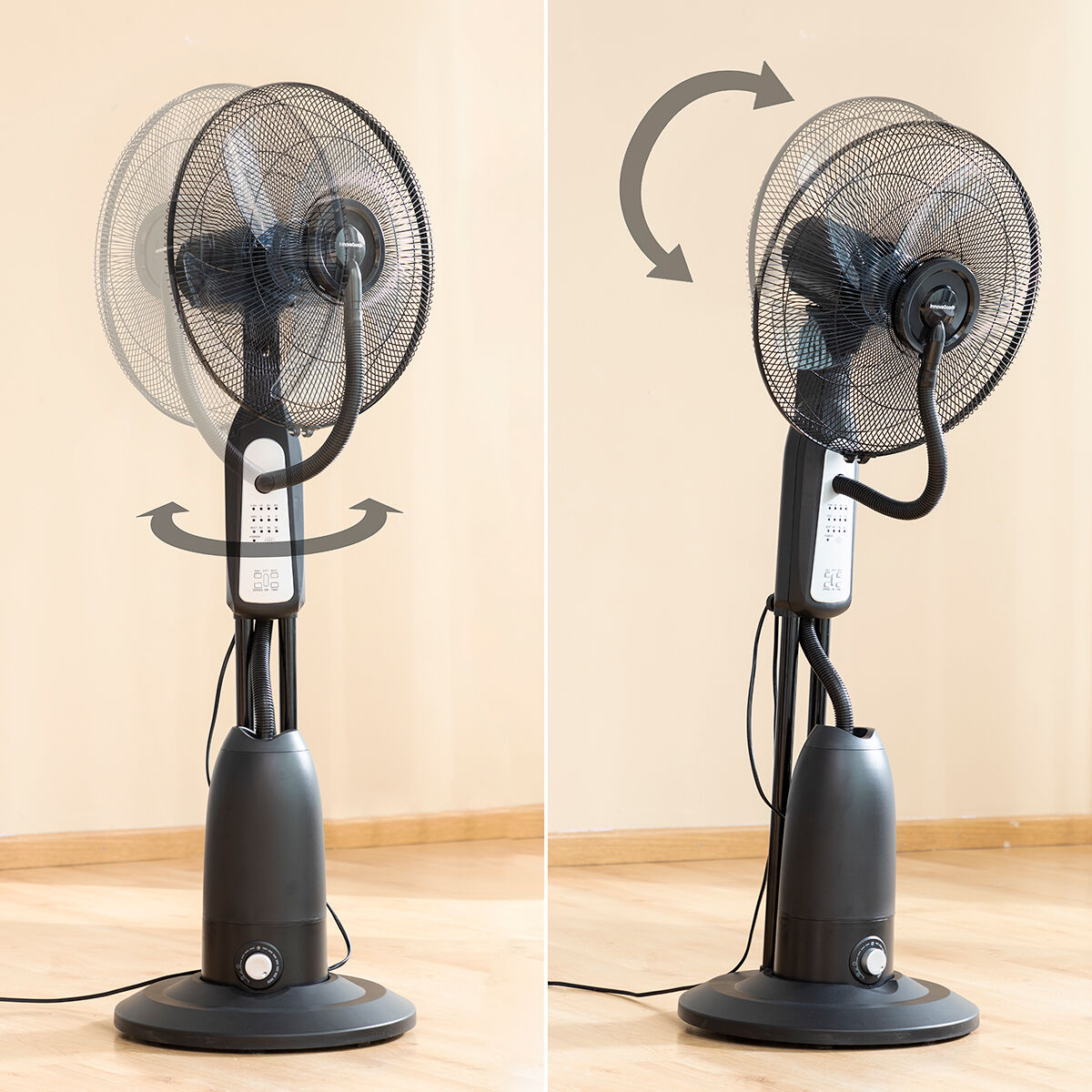 Mistinn Standventilator und -vernebler mit Fernbedienung Schwarz 90 W 2,8 L - AWK Flagship