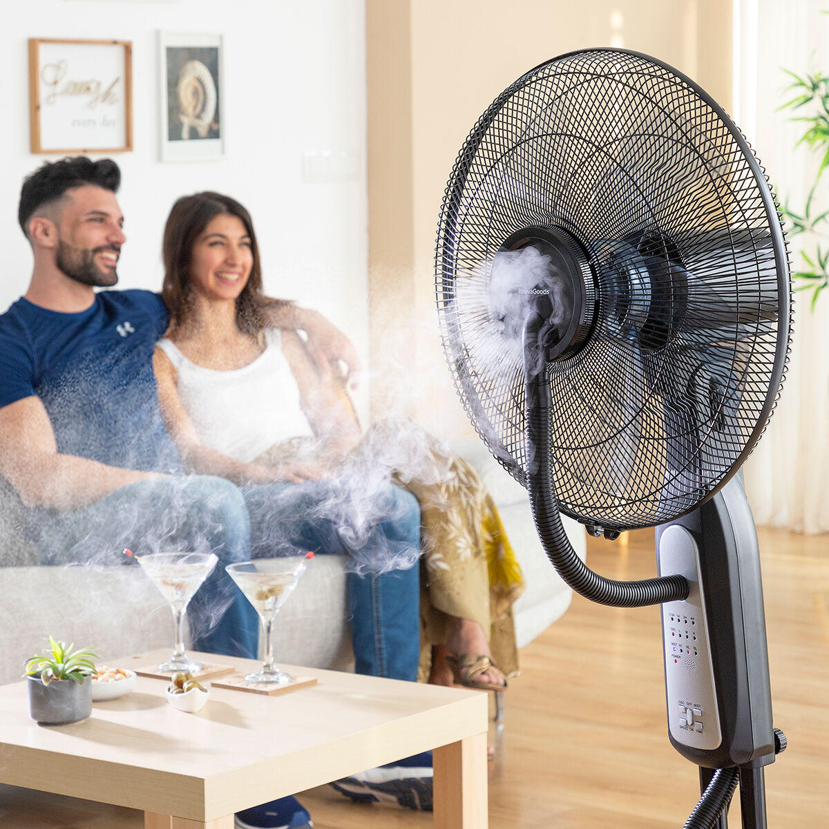 Standventilador und -vernebler mit Fernbedienung InnovaGoods Schwarz 2,8 L 90 W (Restauriert B) - AWK Flagship