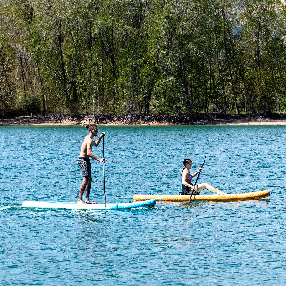 2 in 1 Aufblasbares Paddel-Board mit Sitz und Zubehör Siros InnovaGoods 10'5" 320 cm - AWK Flagship