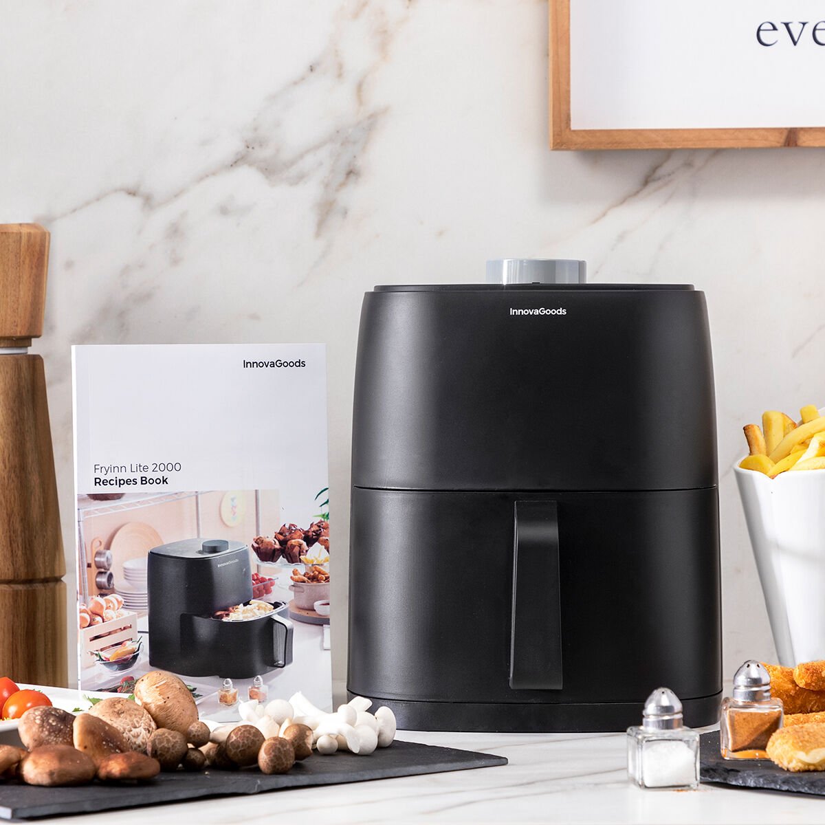 Heißluftfritteuse InnovaGoods Fryinn Lite 2000 Schwarz 1200 W 2 L - AWK Flagship