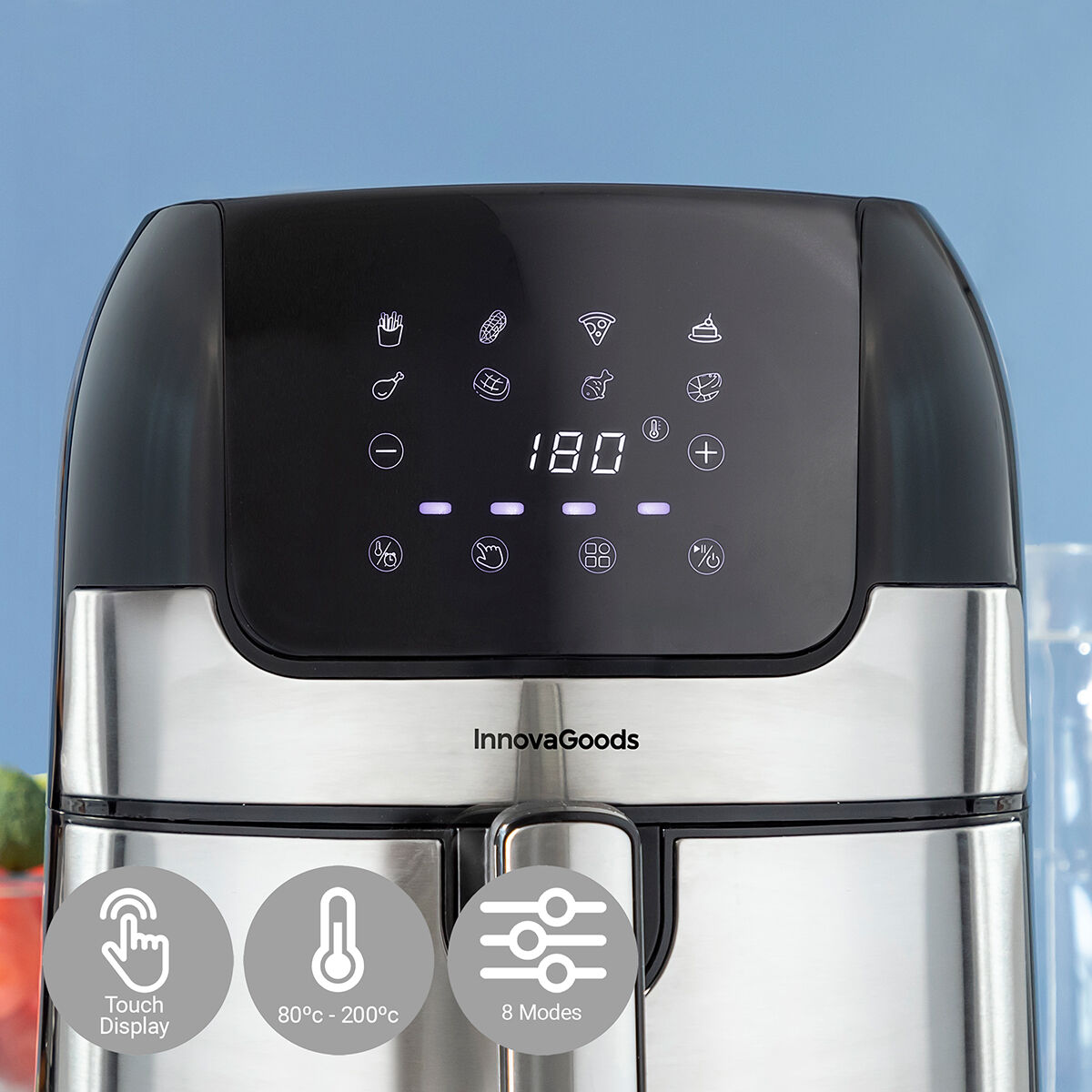 Fritteuse ohne Öl InnovaGoods Fryinn 3500 Schwarz Edelstahl 1400 W 3,5 L - AWK Flagship