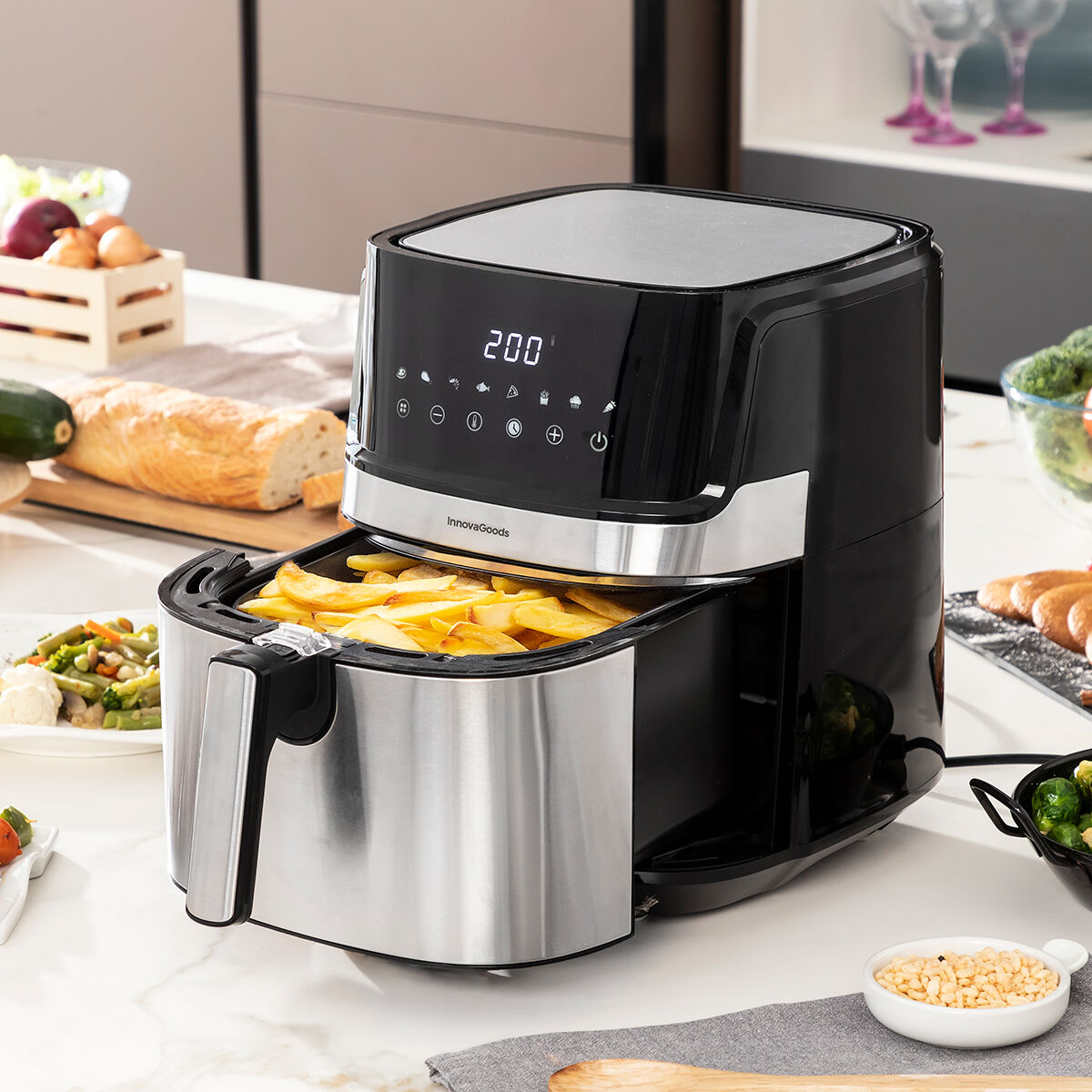 Fritteuse ohne Öl  Fryinn Pro 5500 Schwarz Edelstahl 1700 W 5,5 L - AWK Flagship