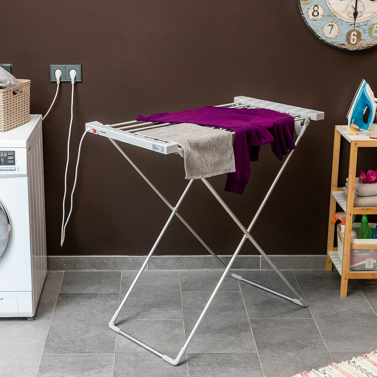 Kaufe Klappbarer elektrischer Wäscheständer Dryak InnovaGoods 8 Stäbe 120 W bei AWK Flagship um € 82.00